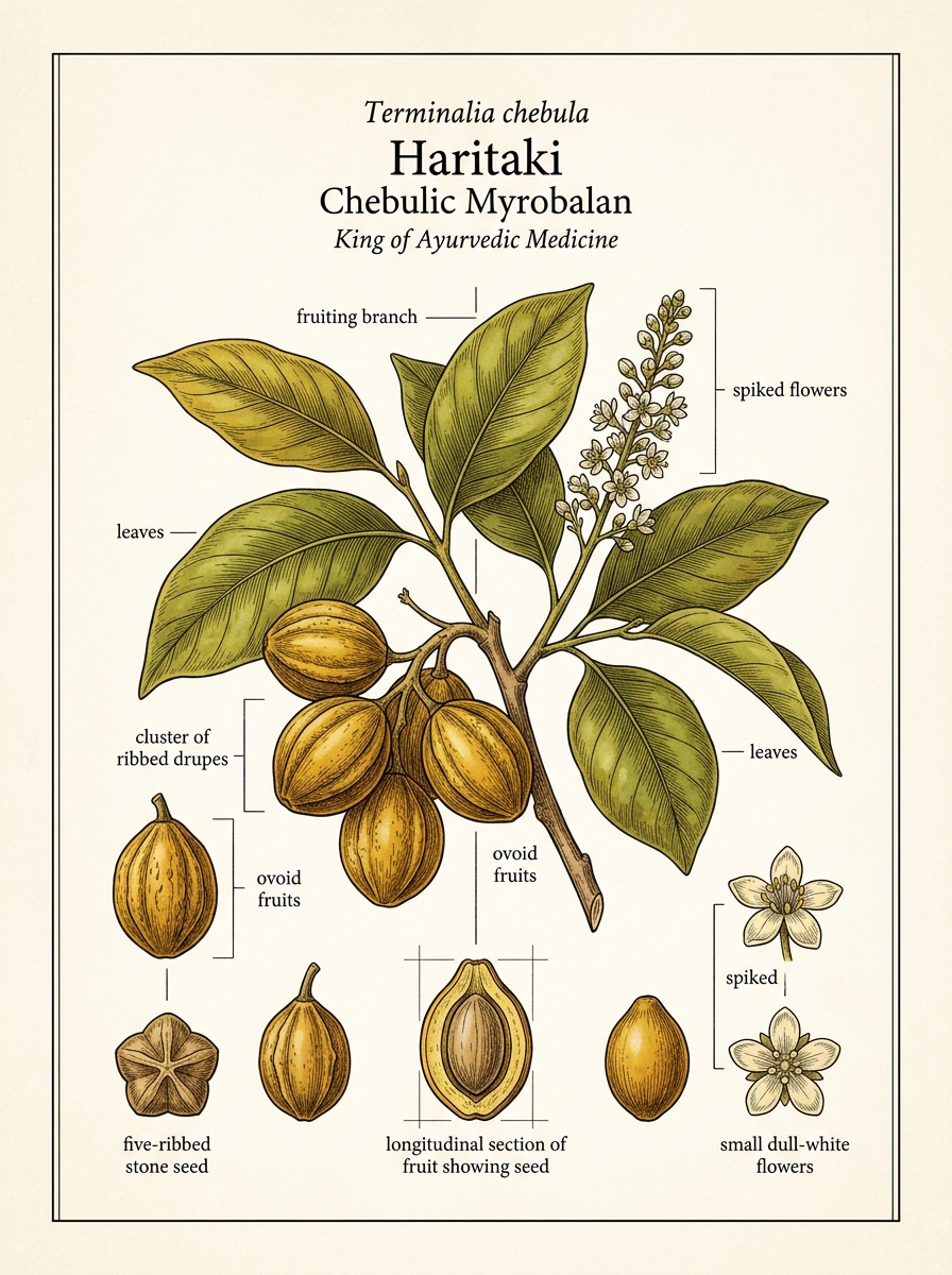 Haritaki (King of Ayurvedic Medicines / Chebulic Myrobalan)