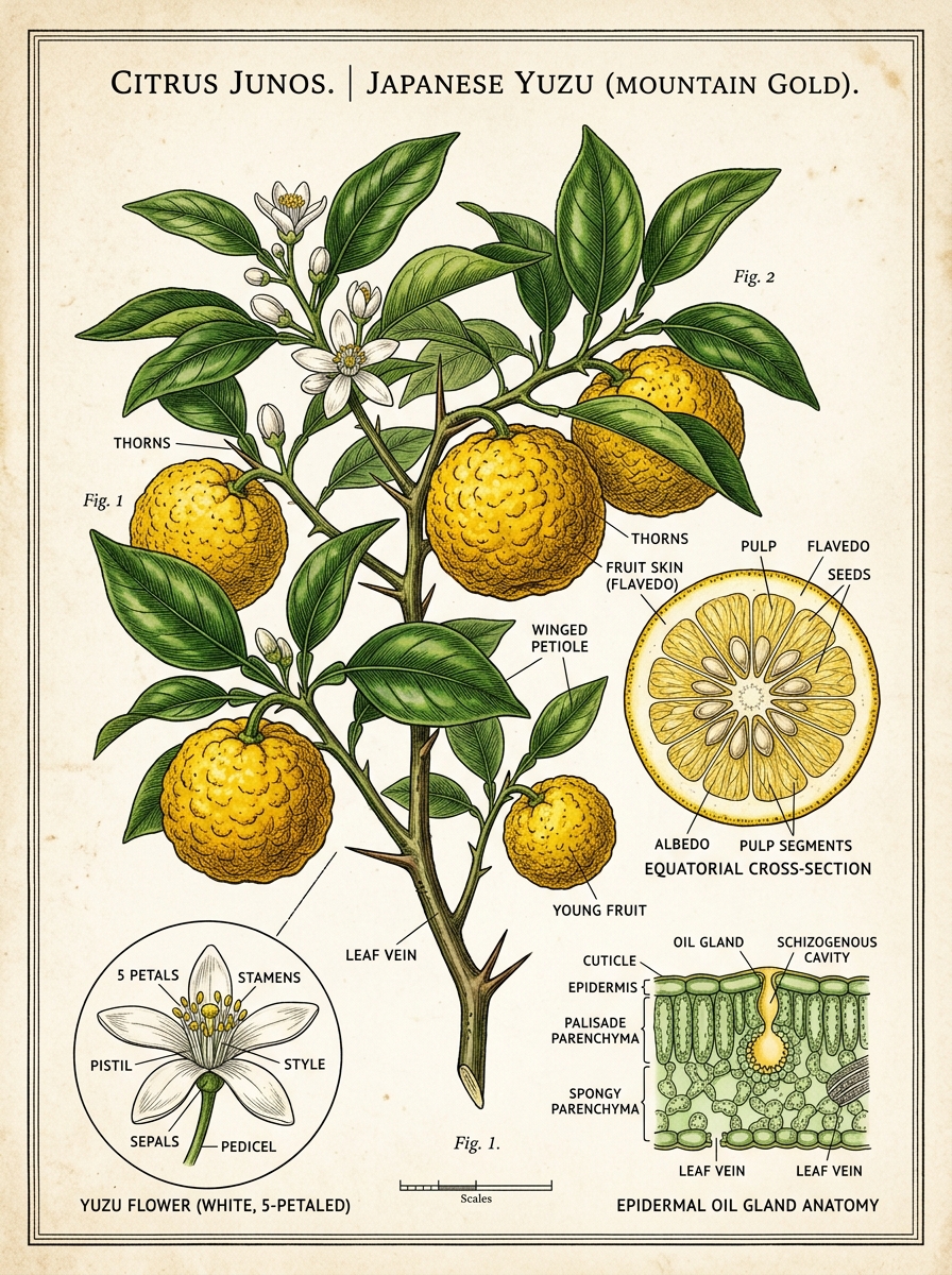 Japanese Yuzu Citrus (Mountain Gold)